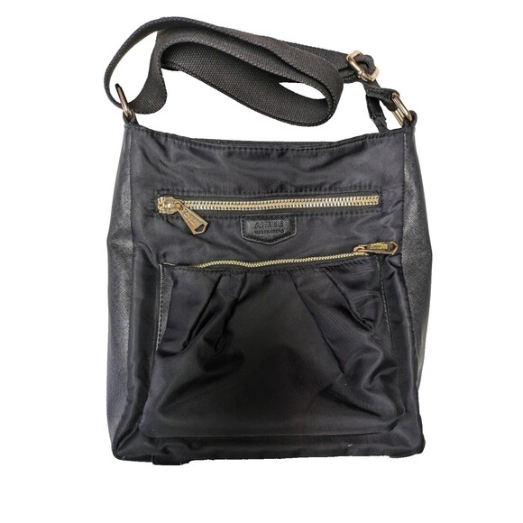 Aimee Kestenberg Nylon Crossbody with Leather Trim Tyler Black - Picture 1 of 16